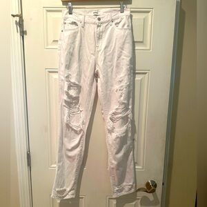 Pistola White Distressed Jeans Size 25